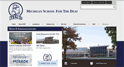 Desktop Screenshot of michiganschoolforthedeaf.org